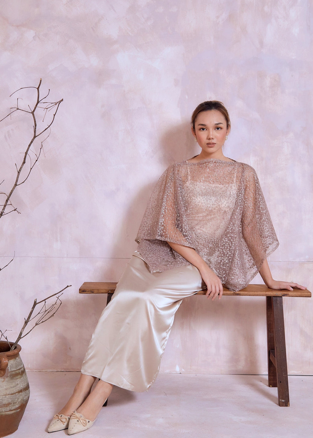 Rhea Set in Champagne Nude