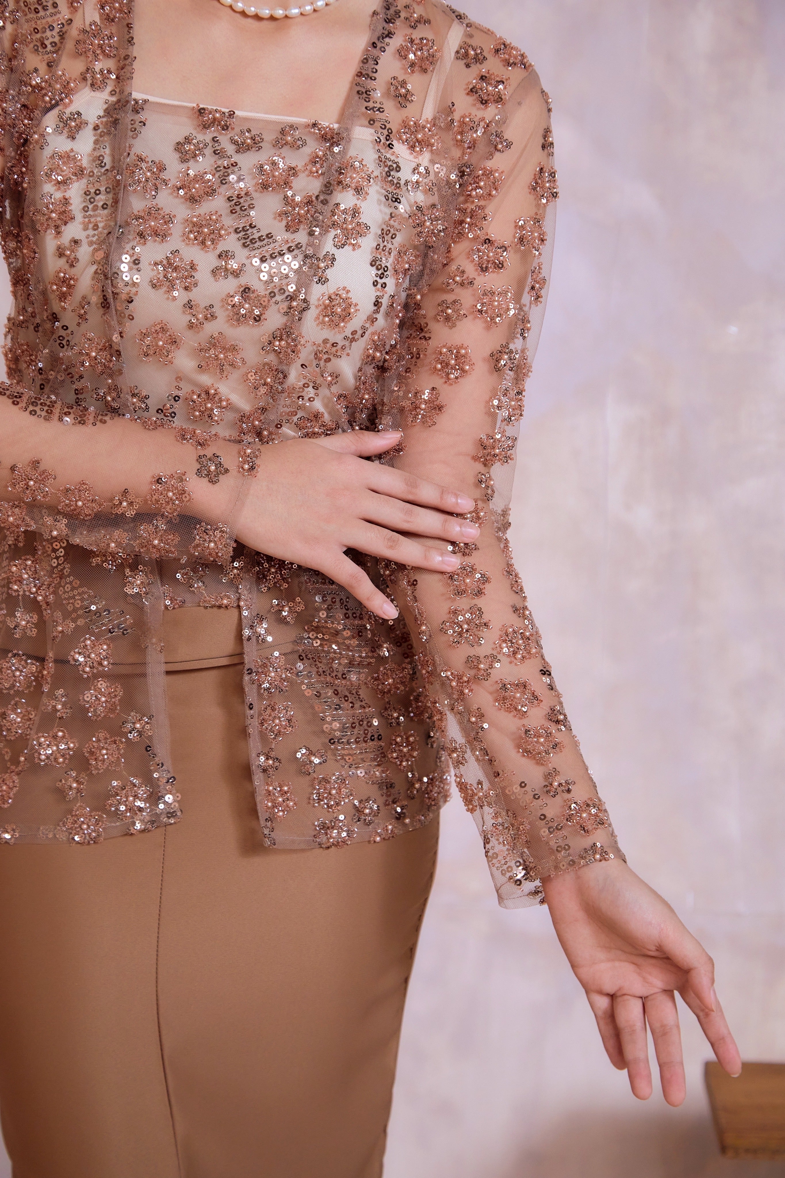 Reina Set in Champagne Blush