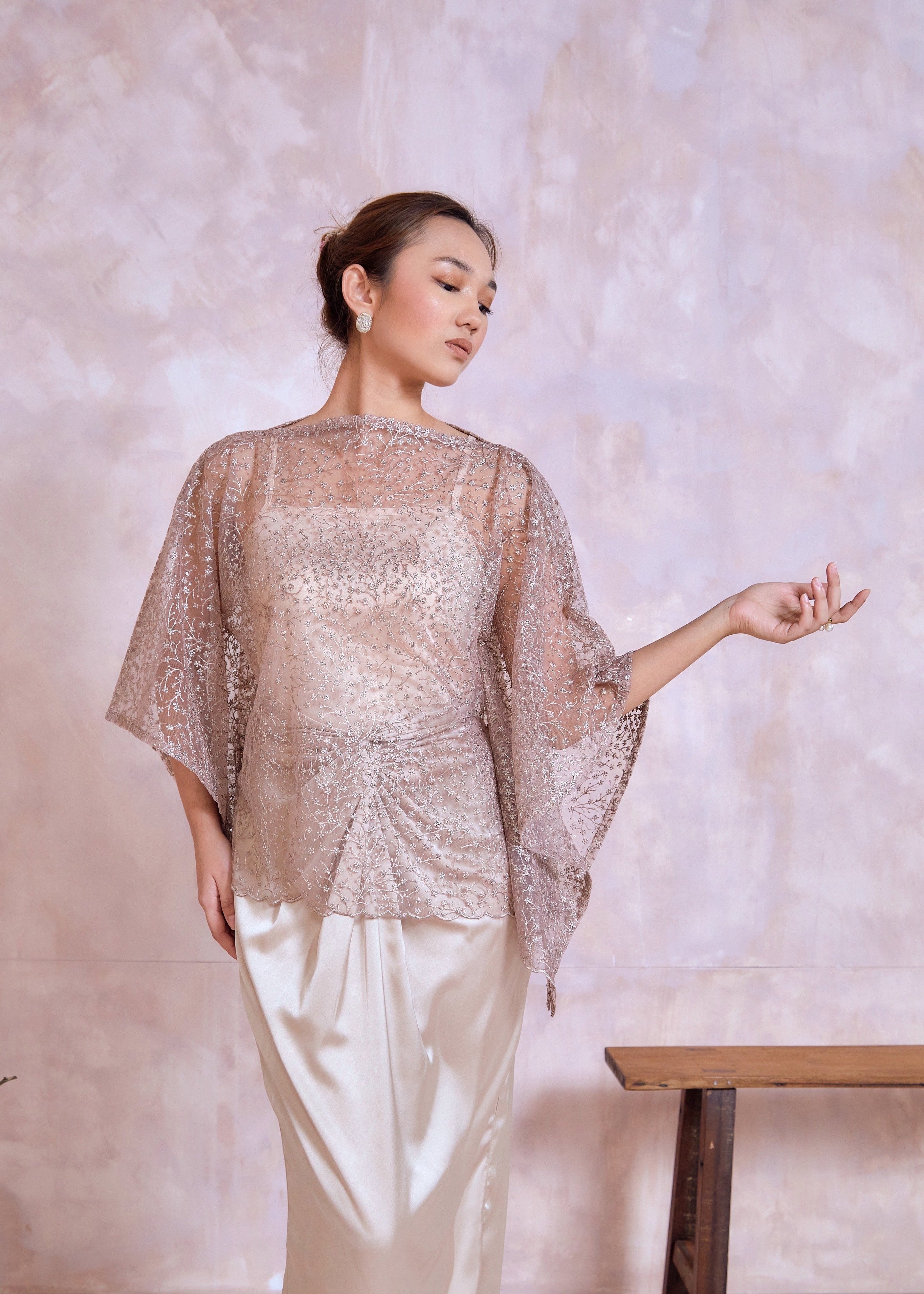 Rhea Set in Champagne Nude