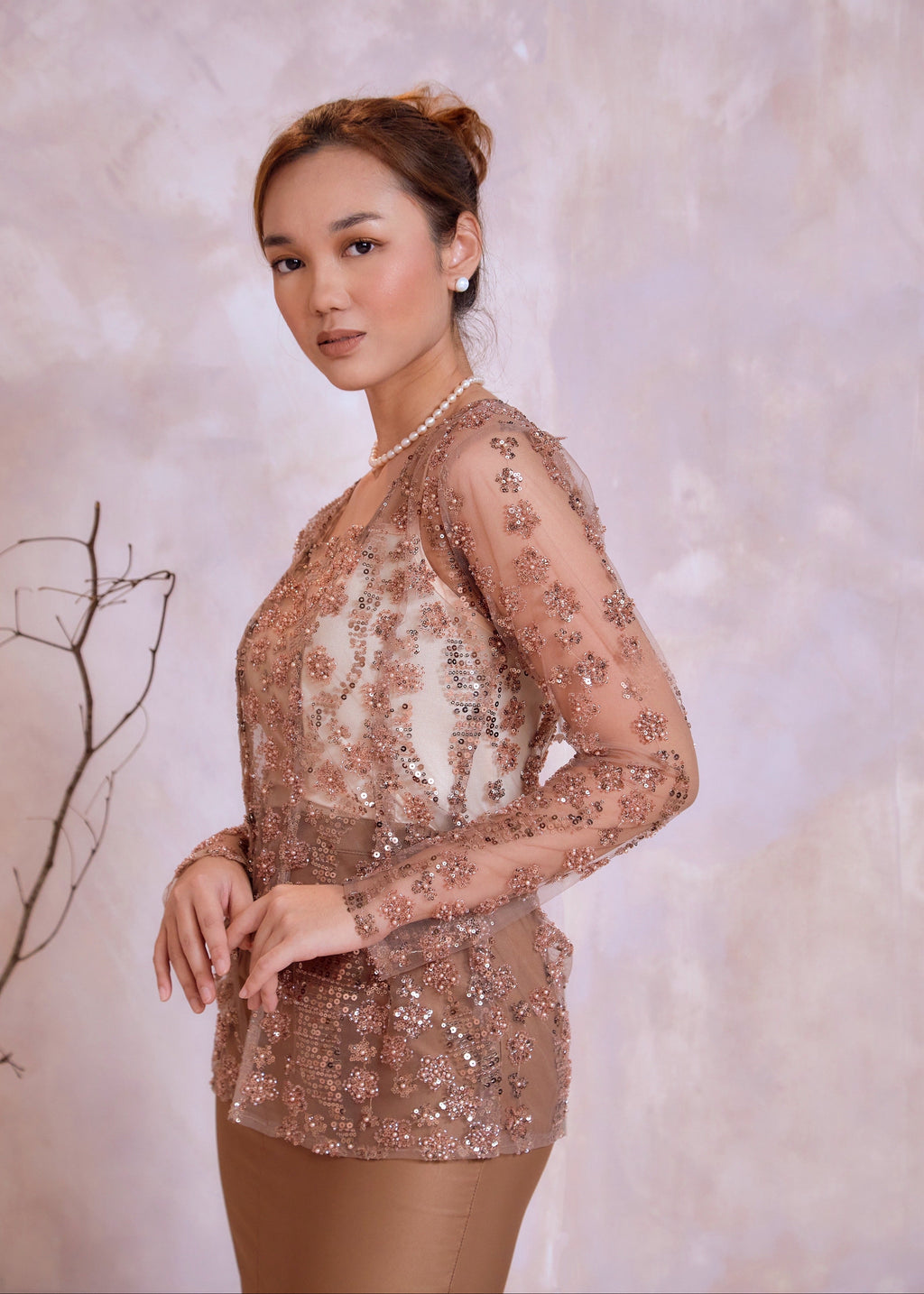 Reina Set in Champagne Blush